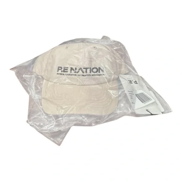 PE Nation Homage Cap in Blush Womens Baseball Cap Light Pink Cream Sports Cap - Picture 7 of 8